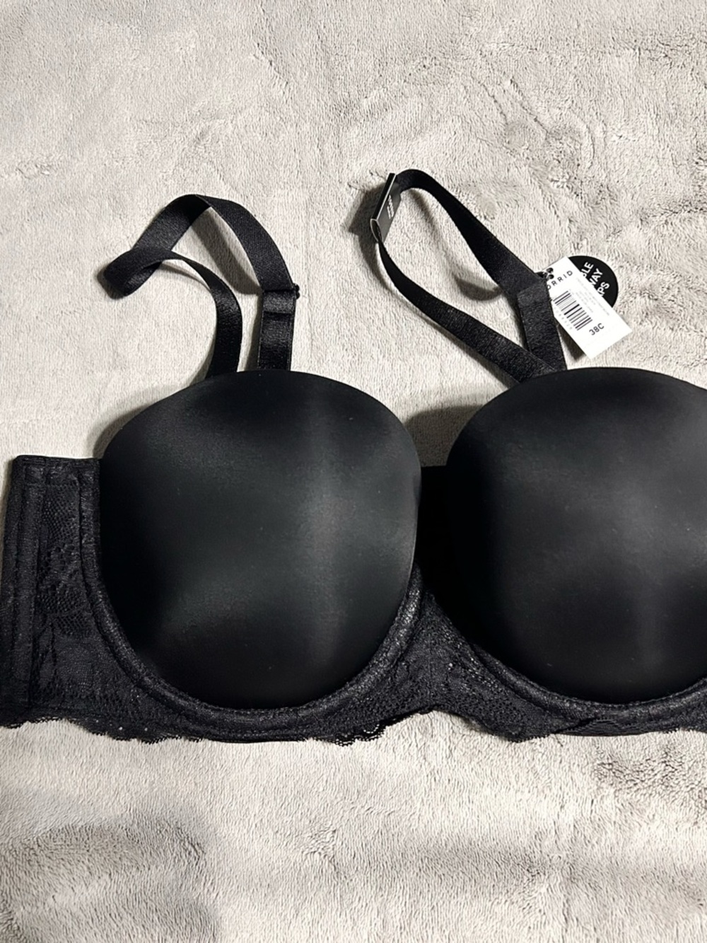 torrid Black Lace Push-Up Underwire Bra